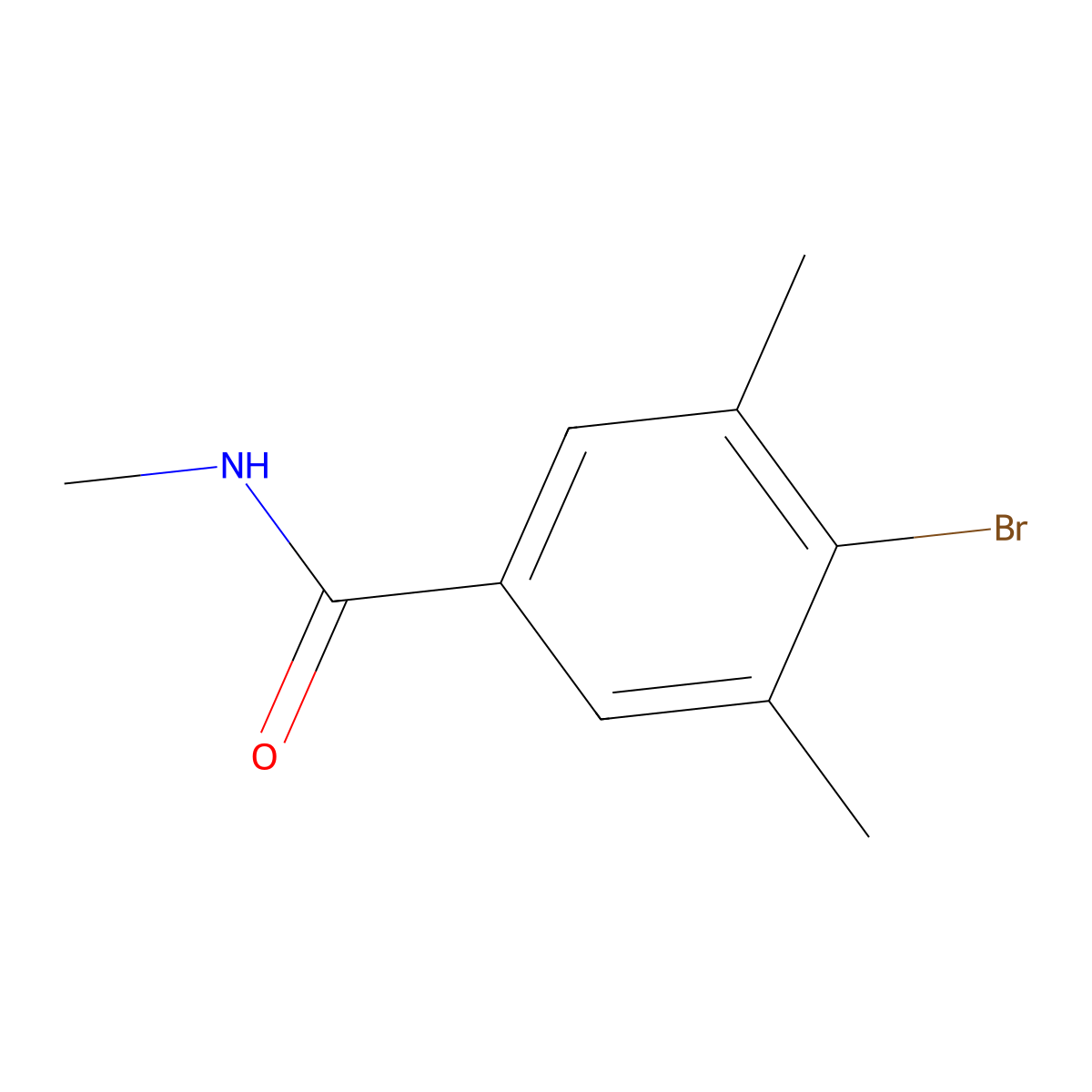 4-Bromo-N,3,5-trimethylbenzamide molecular structure, CAS 1872783-70-4