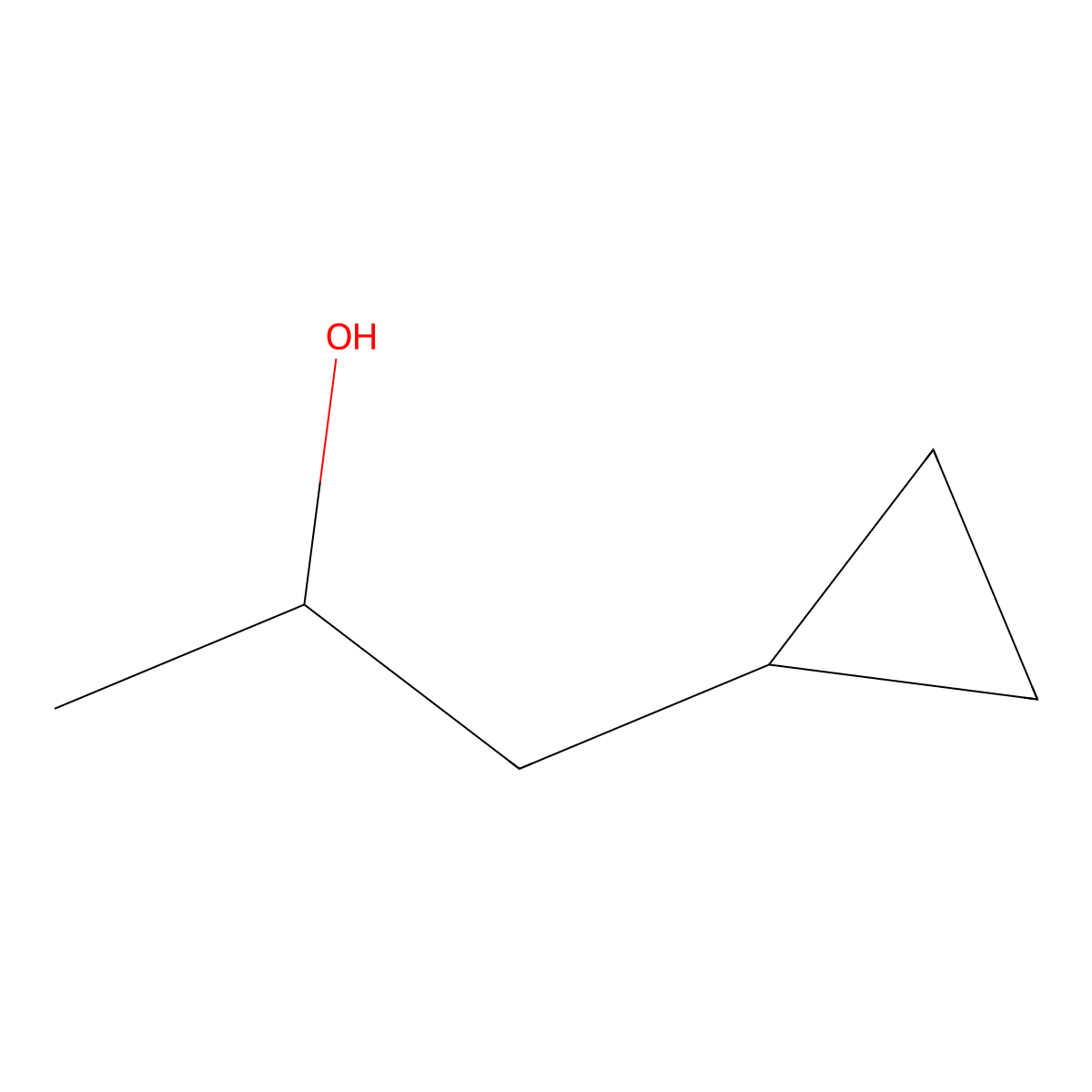 1-Cyclopropylpropan-2-ol molecular structure, CAS 18729-47-0