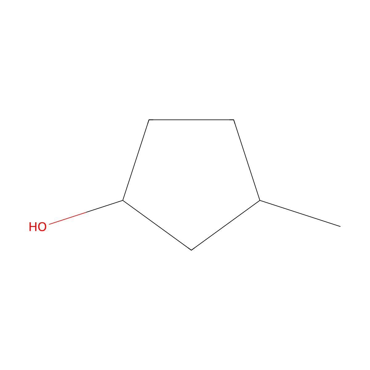 3-Methylcyclopentanol, mixed isomers molecular structure, CAS 18729-48-1