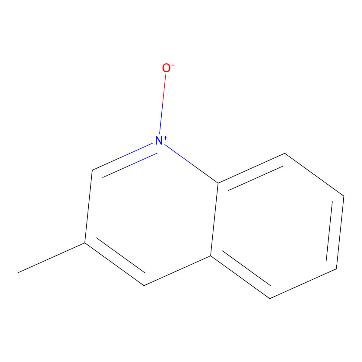 3-Methylquinoline N-oxide molecular structure, CAS 1873-55-8