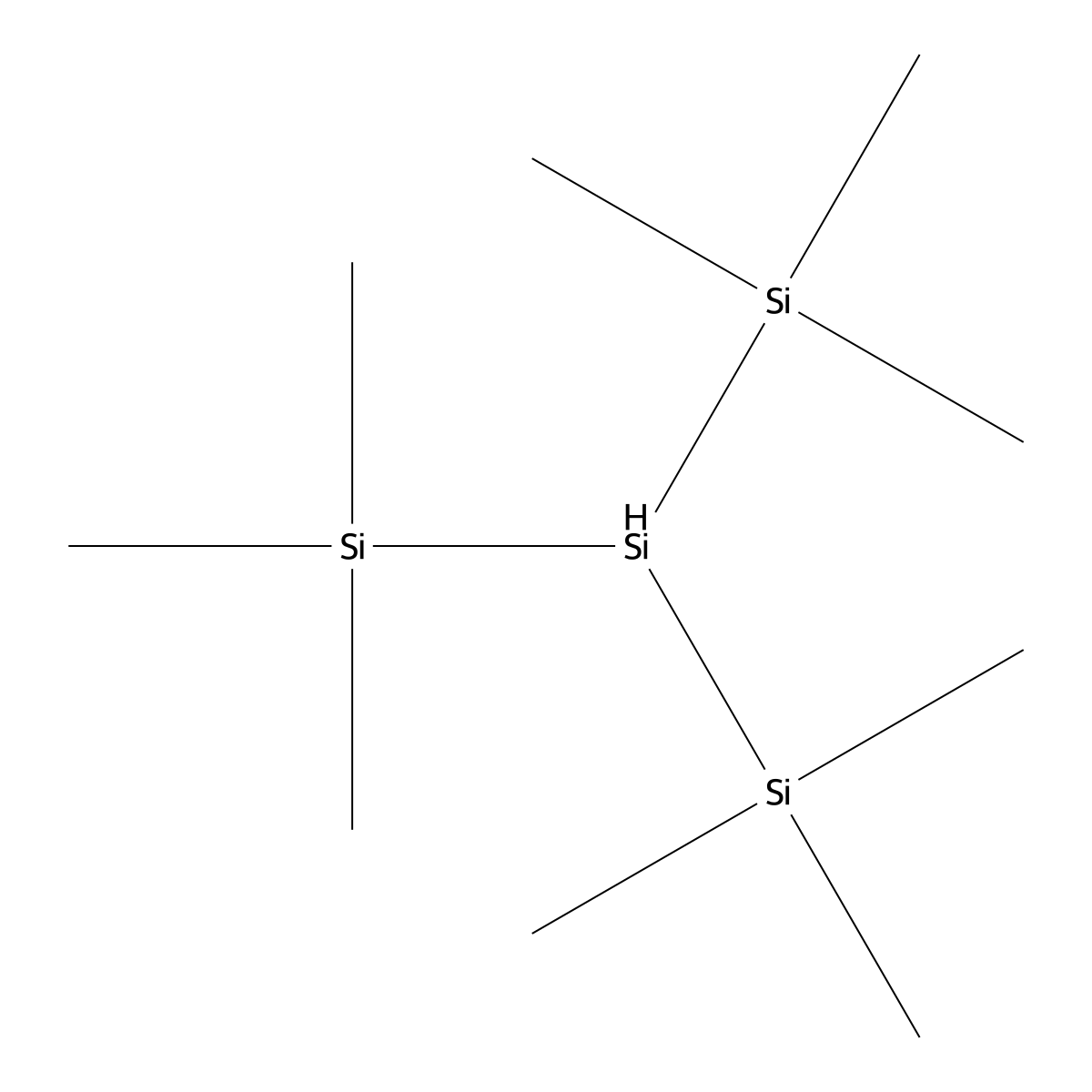 Tris(trimethylsilyl)silane molecular structure, CAS 1873-77-4