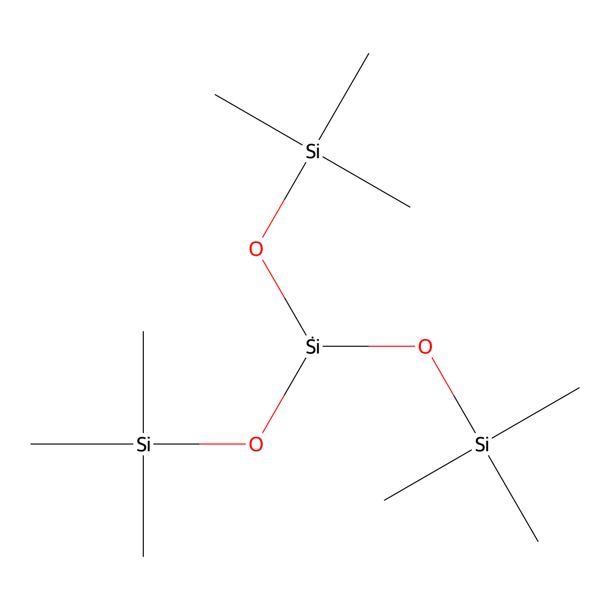1,1,5,5,5-Hexamethyl-3-((trimethylsilyl)oxy)trisiloxane molecular structure, CAS 1873-89-8