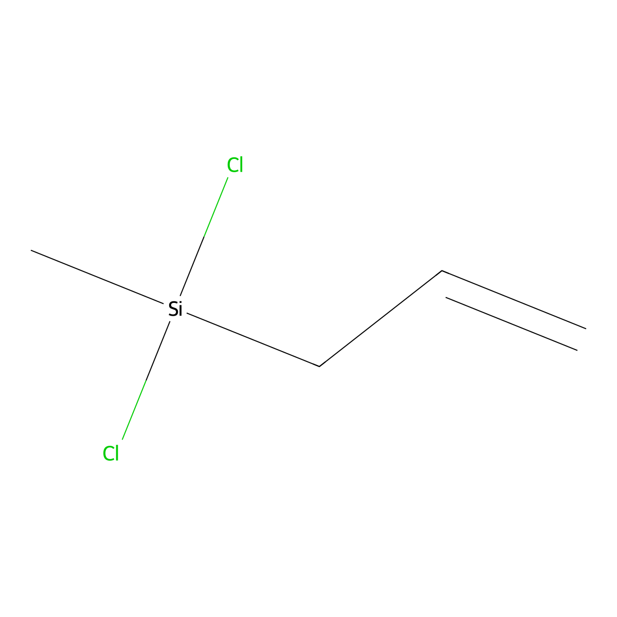 Allyldichloromethylsilane molecular structure, CAS 1873-92-3