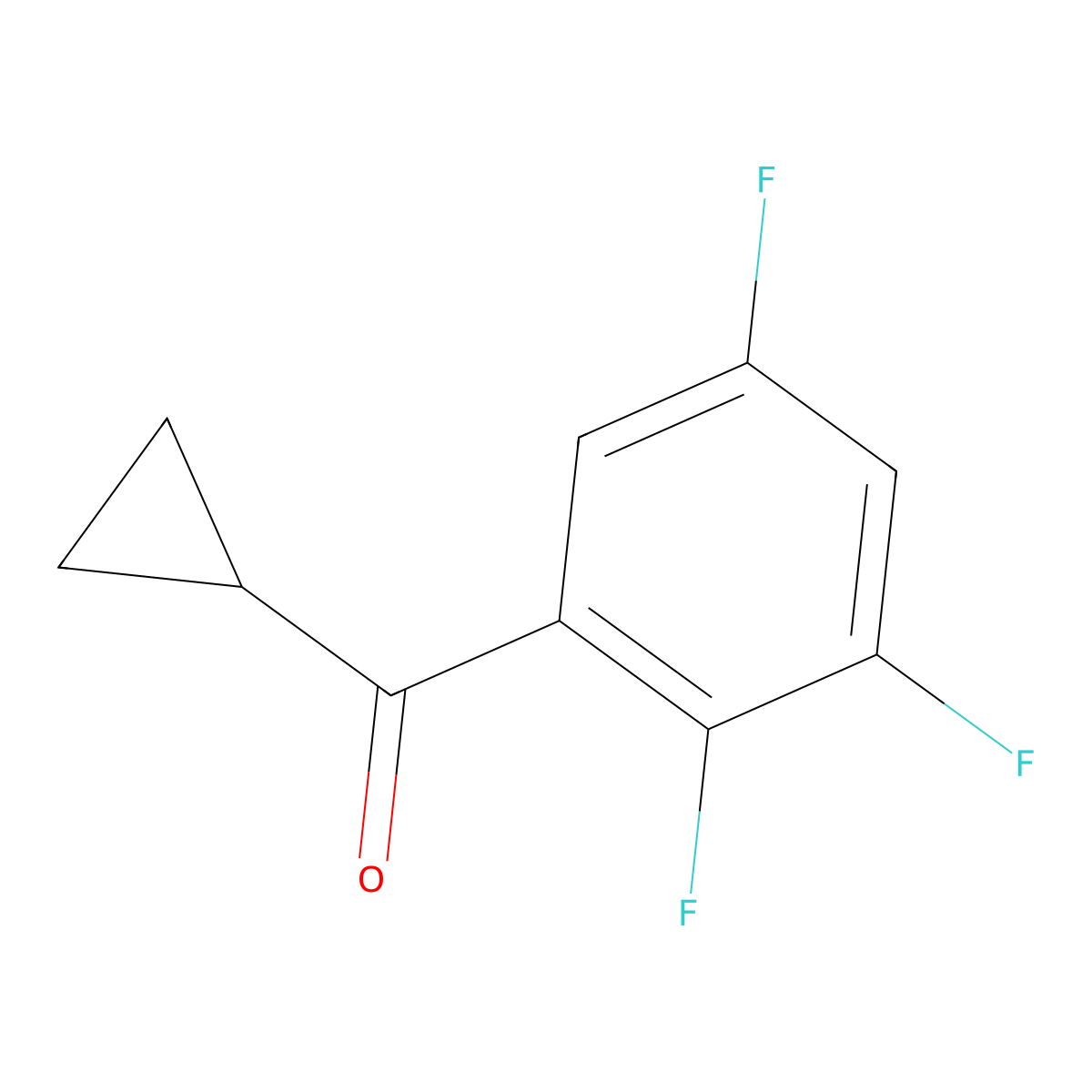 Cyclopropyl(2,3,5-trifluorophenyl)methanone molecular structure, CAS 1873111-41-1