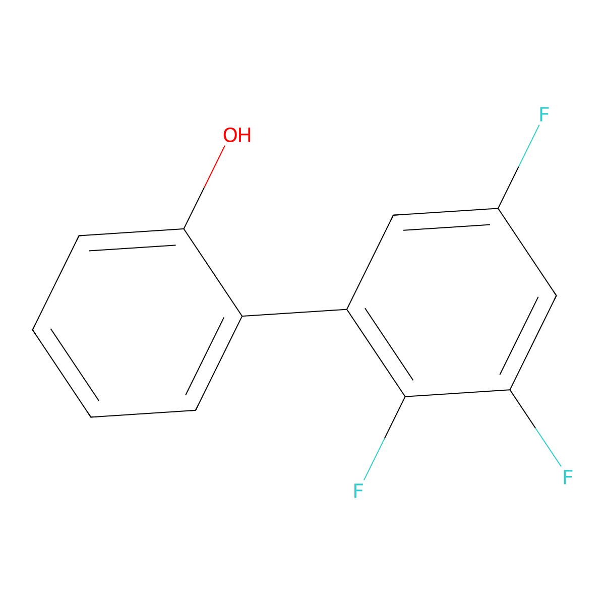 2',3',5'-Trifluoro[1,1'-biphenyl]-2-ol molecular structure, CAS 1873117-32-8