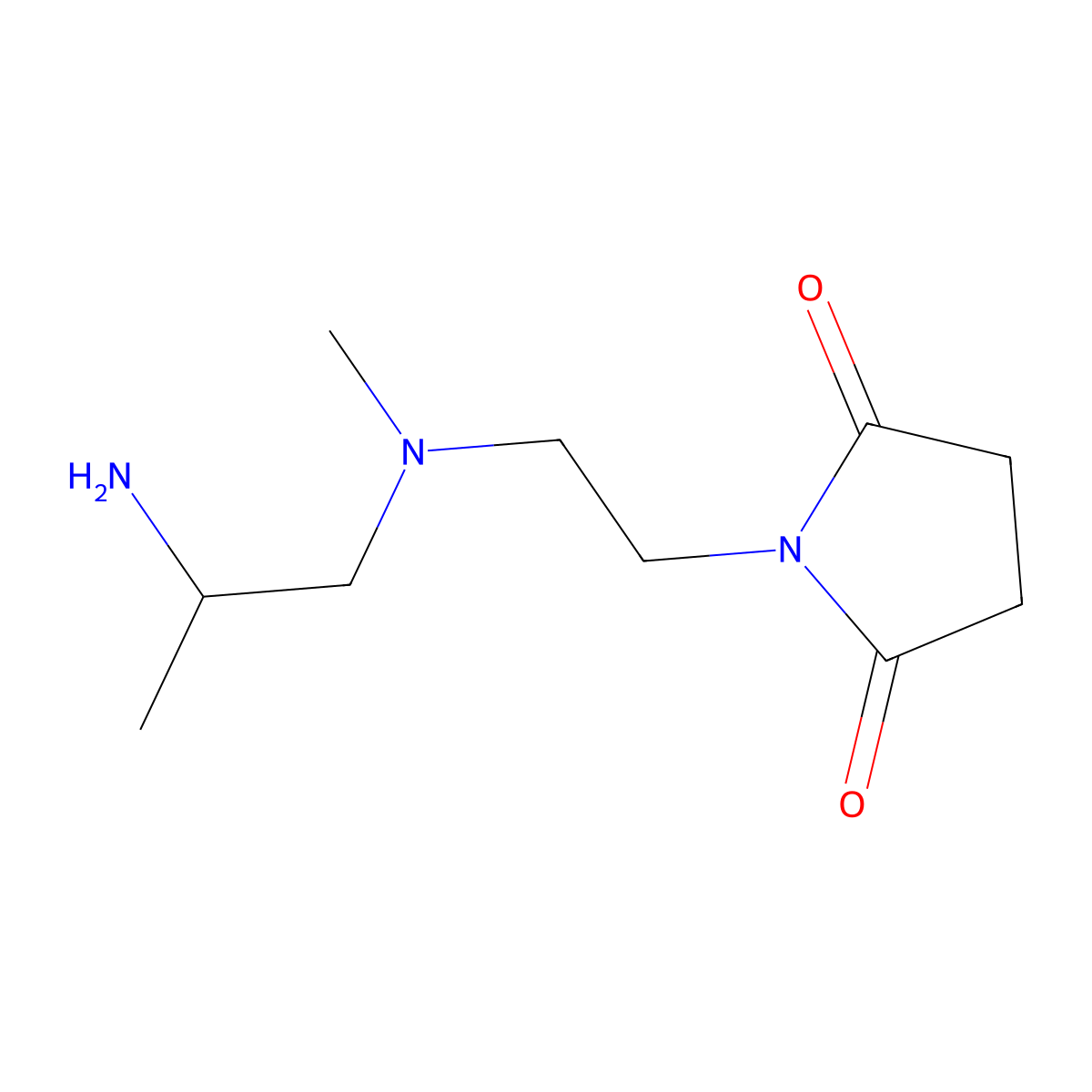 1-{2-[(2-Aminopropyl)(methyl)amino]ethyl}pyrrolidine-2,5-dione molecular structure, CAS 1873172-25-8