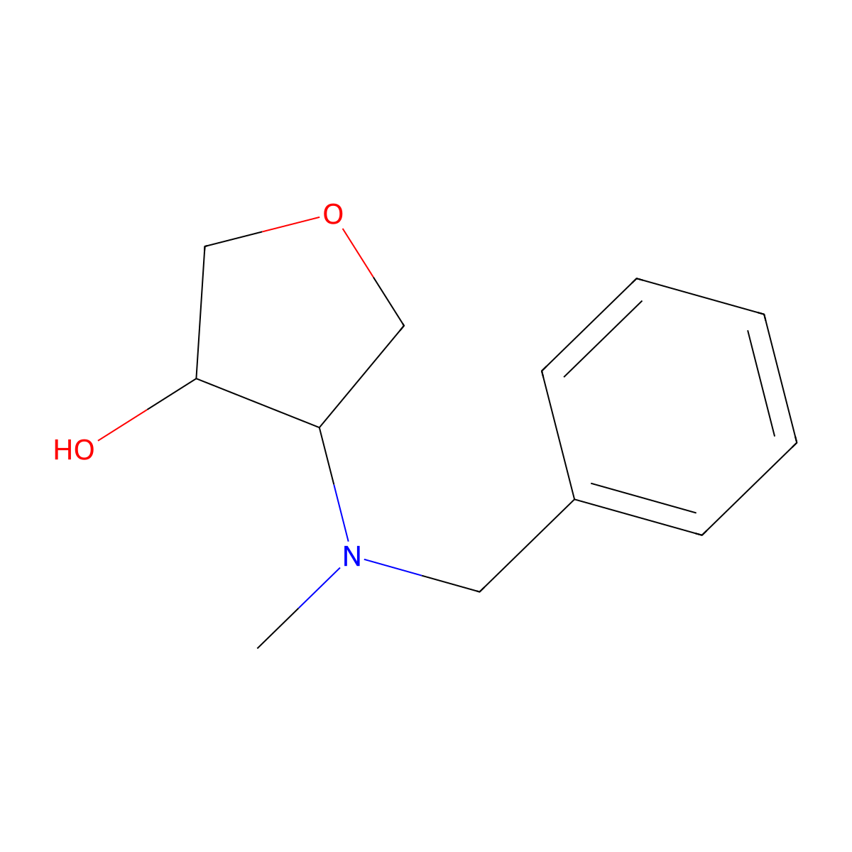 4-[Benzyl(methyl)amino]oxolan-3-ol molecular structure, CAS 1873188-24-9