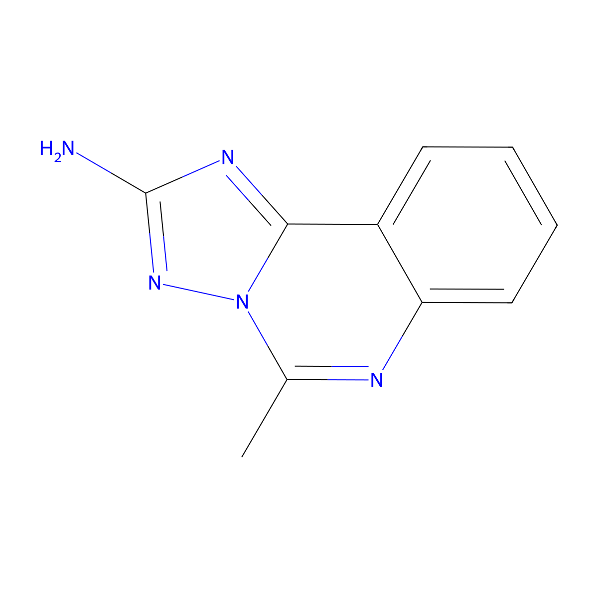 5-Methyl-[1,2,4]triazolo[1,5-c]quinazolin-2-ylamine molecular structure, CAS 18732-09-7