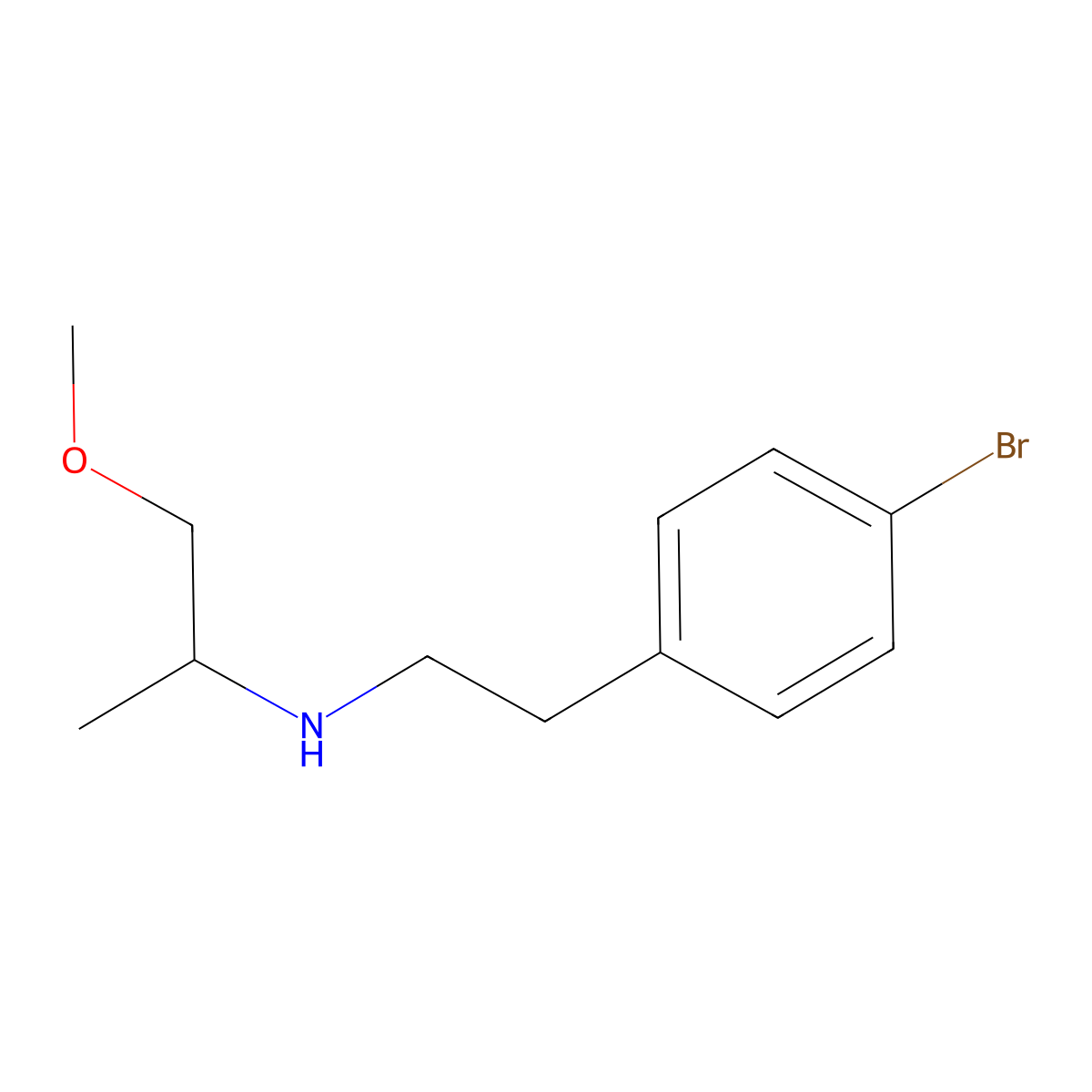 [2-(4-Bromophenyl)ethyl](1-methoxypropan-2-yl)amine molecular structure, CAS 1873261-68-7