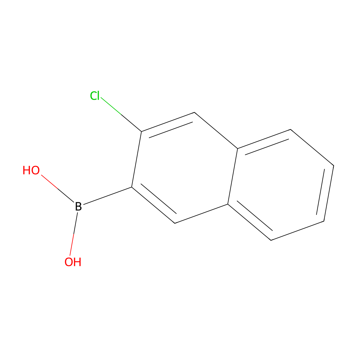 (3-Chloronaphthalen-2-yl)boronic acid molecular structure, CAS 1873273-39-2