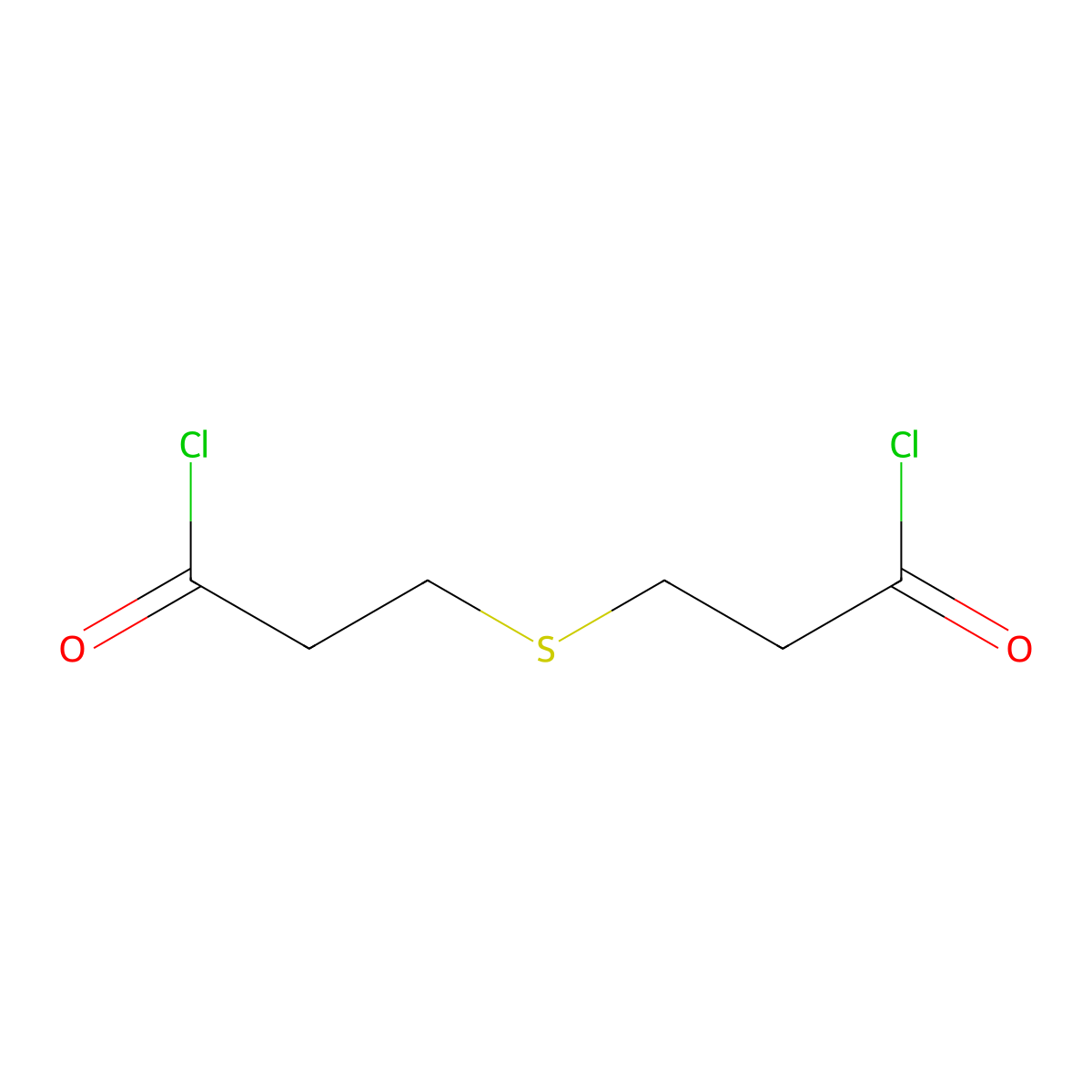 3,3'-Thiodipropionyl dichloride molecular structure, CAS 18733-39-6
