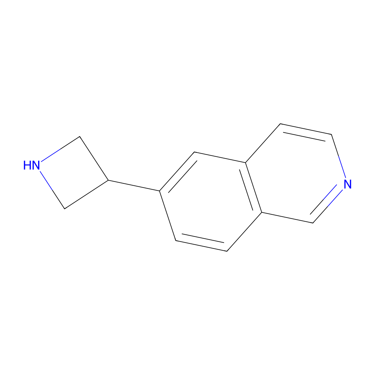 6-(3-Azetidinyl)isoquinoline molecular structure, CAS 1873321-30-2