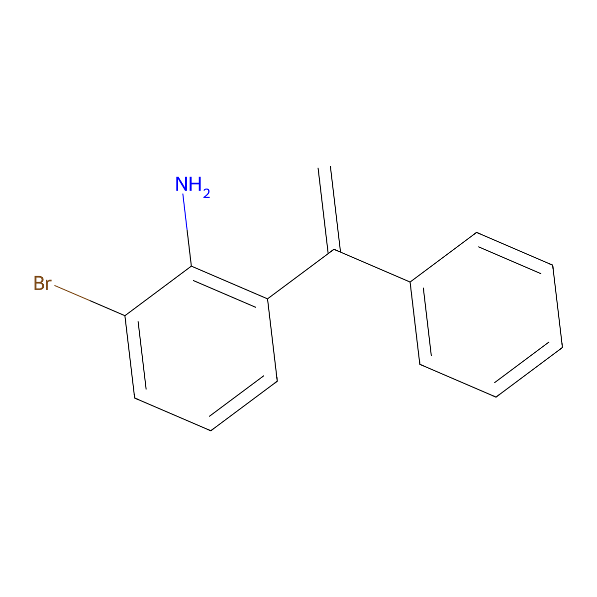 2-Bromo-6-(1-phenylethenyl)aniline molecular structure, CAS 1873366-34-7