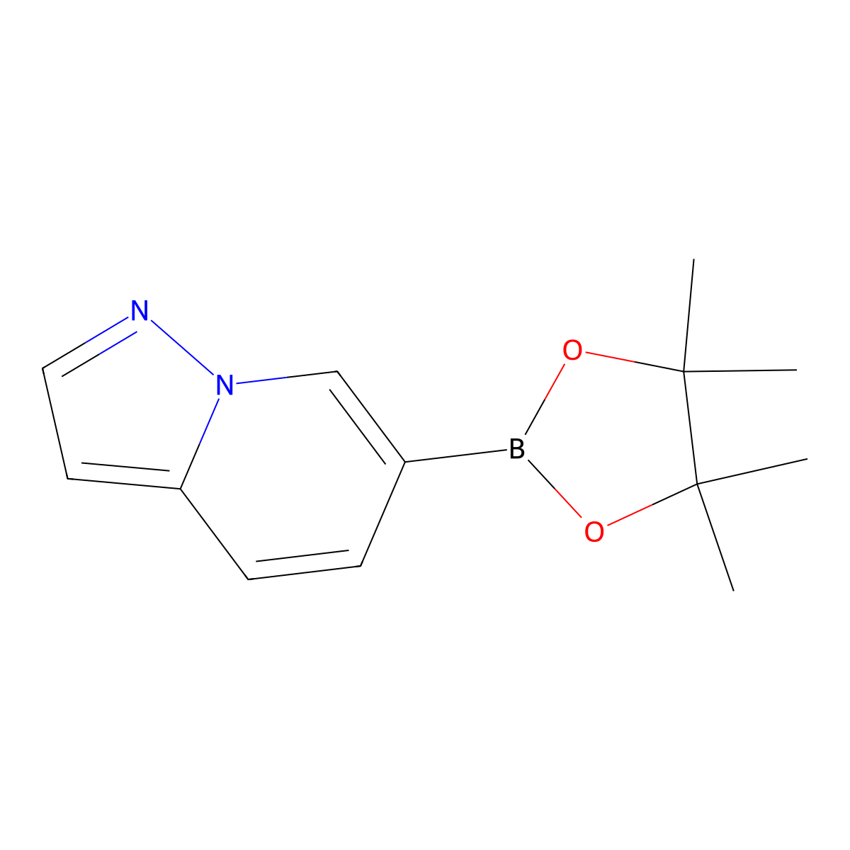 6-(4,4,5,5-Tetramethyl-1,3,2-dioxaborolan-2-yl)pyrazolo(1,5-a)pyridine molecular structure, CAS 1873385-99-9