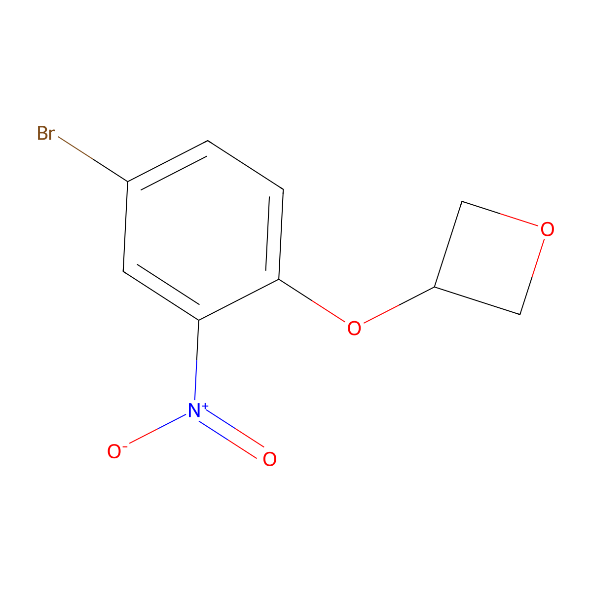3-(4-Bromo-2-nitrophenoxy)oxetane molecular structure, CAS 1873493-61-8