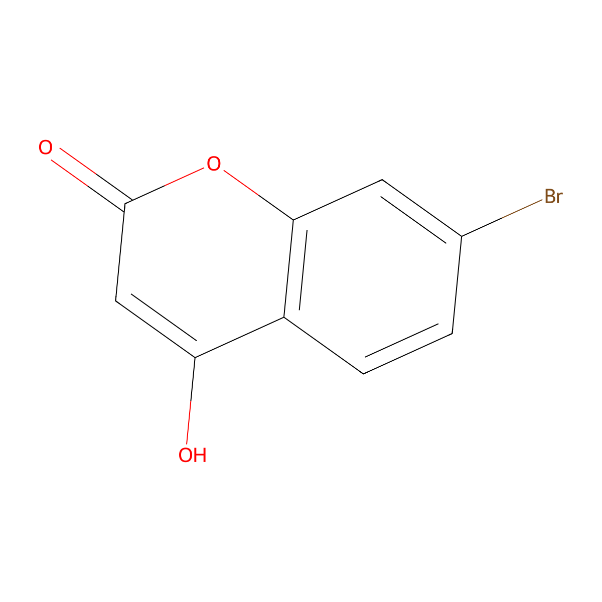 7-Bromo-4-hydroxycoumarin molecular structure, CAS 18735-82-5