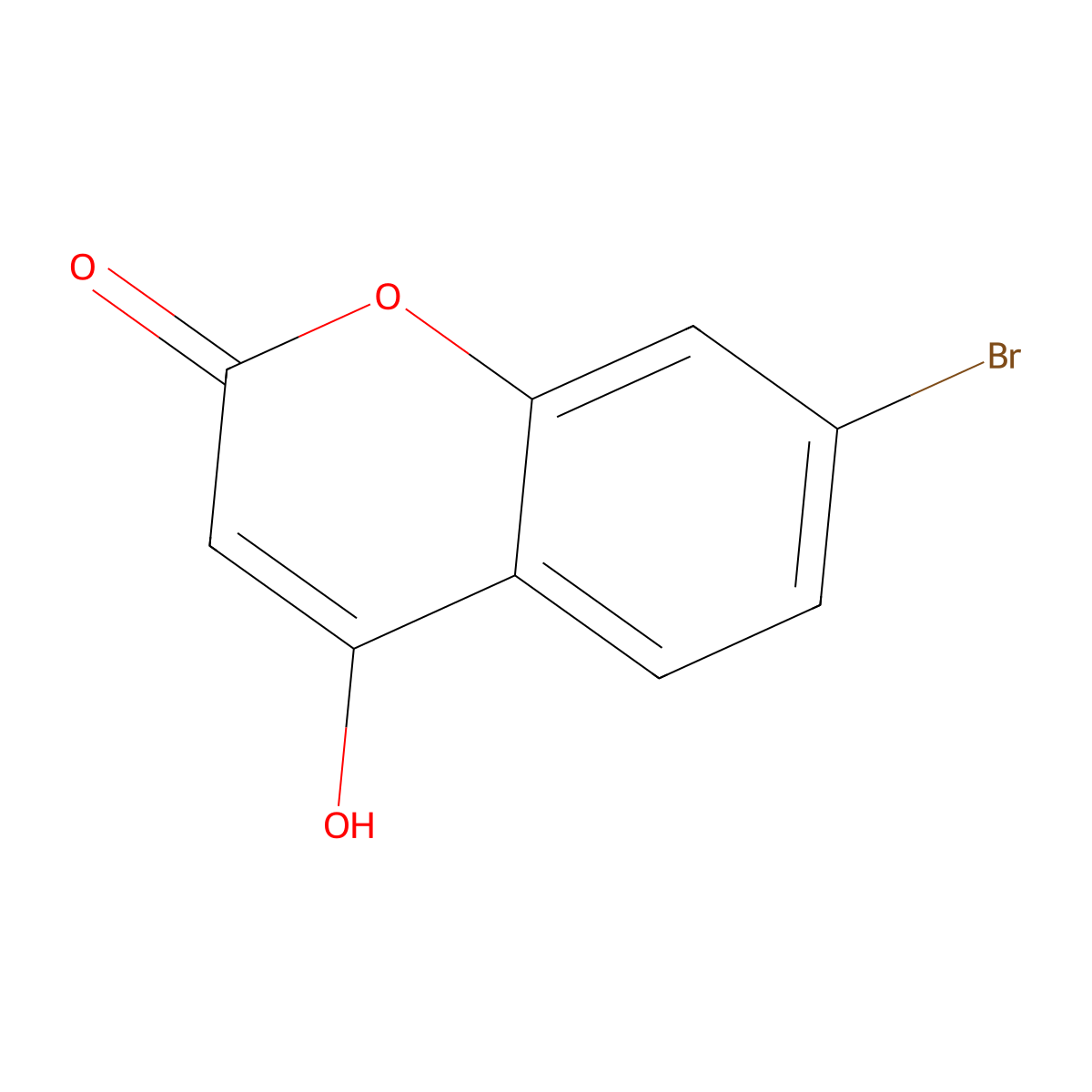 7-Bromo-4-hydroxycoumarin molecular structure, CAS 18735-82-5