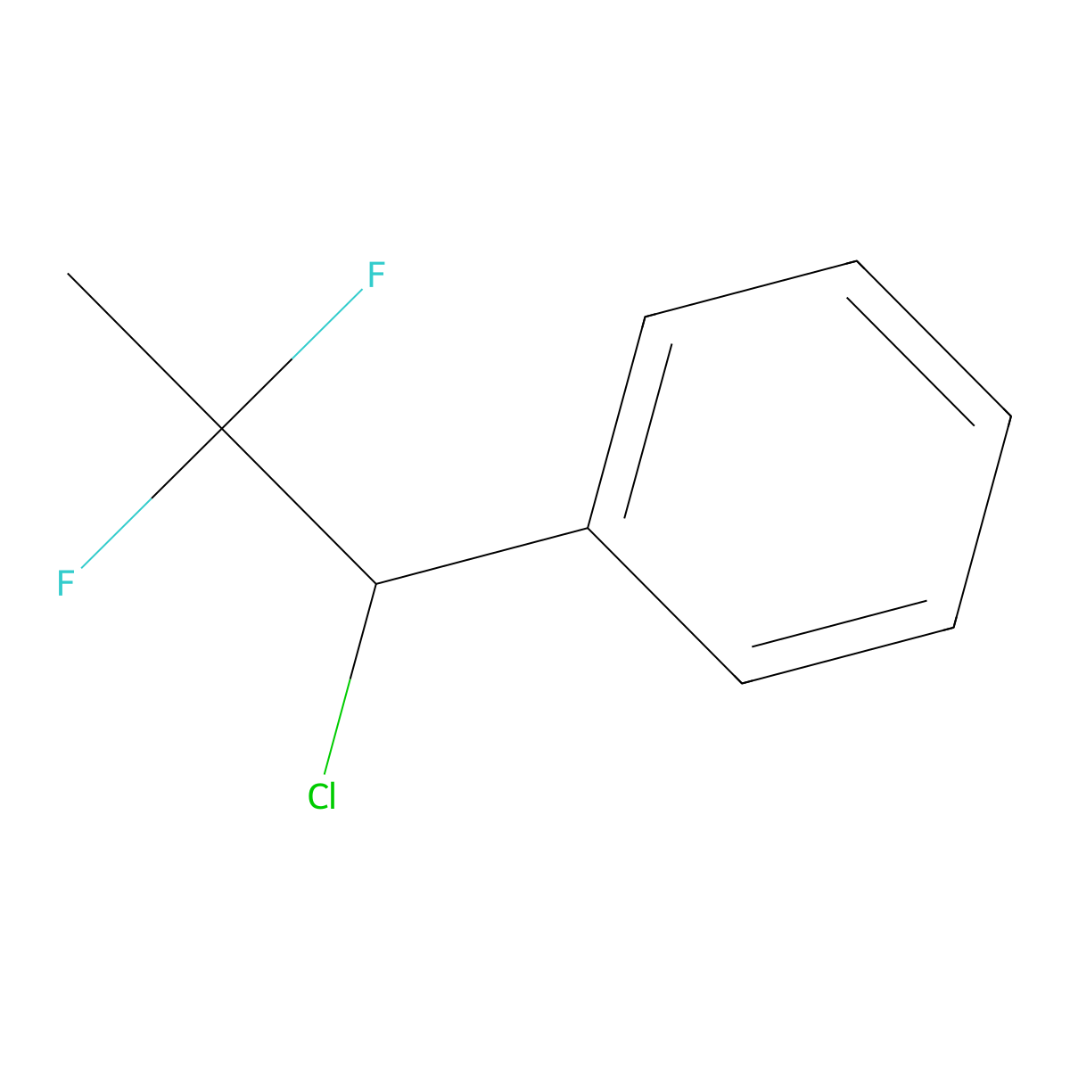 (1-Chloro-2,2-difluoropropyl)benzene molecular structure, CAS 1873501-54-2