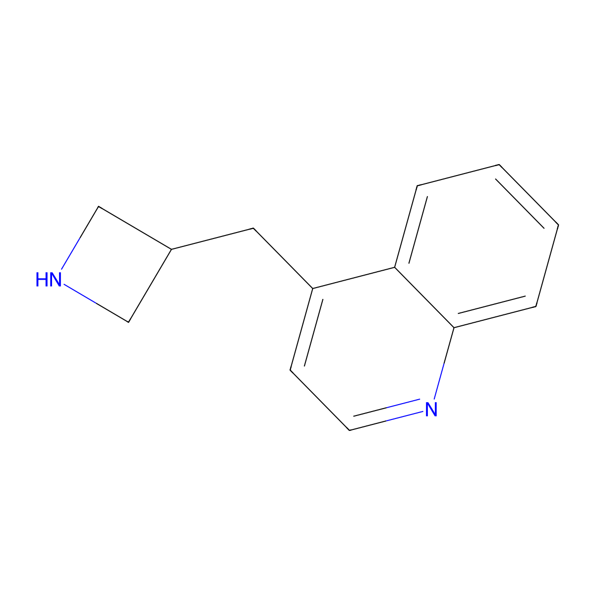 4-[(Azetidin-3-yl)methyl]quinoline molecular structure, CAS 1873545-32-4