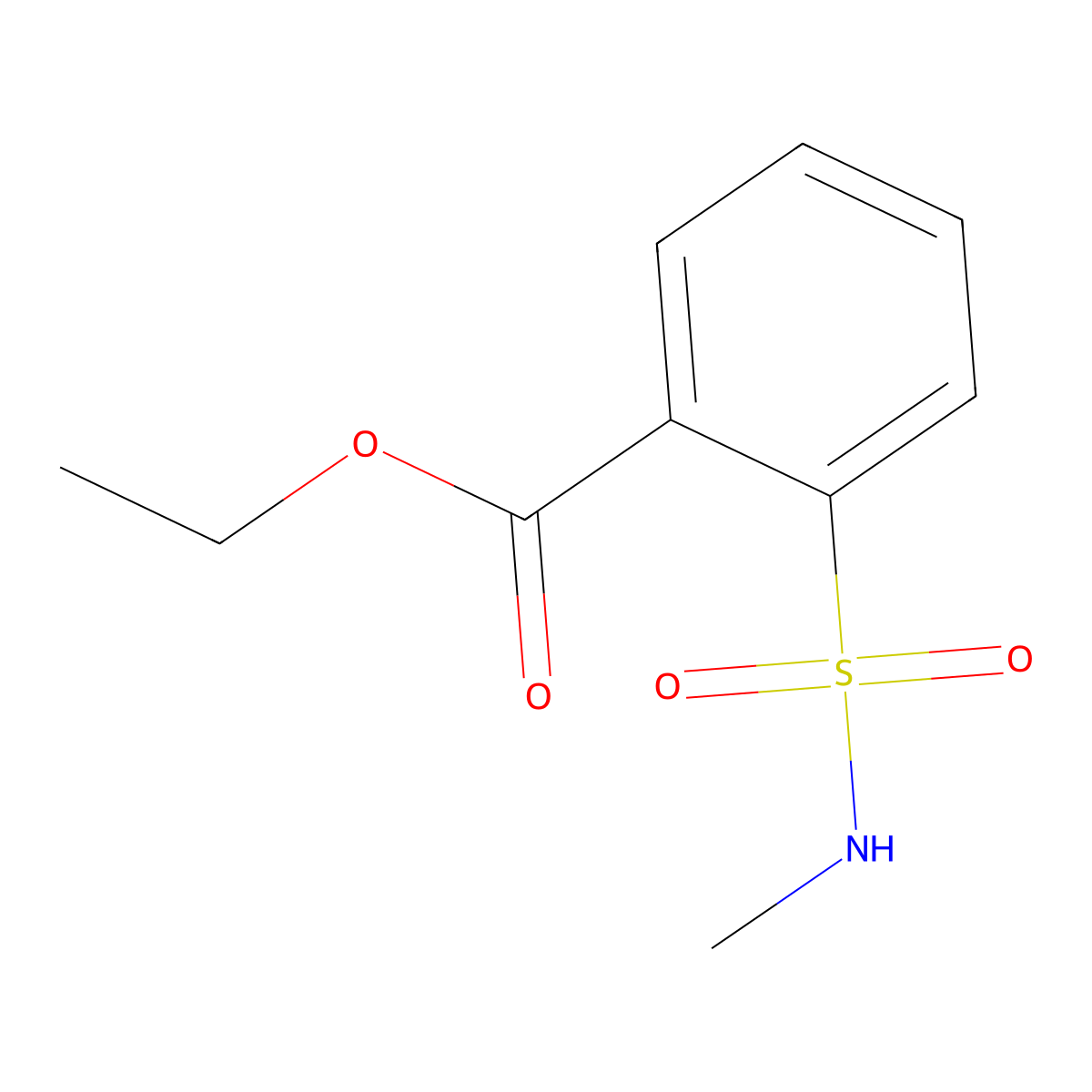 Ethyl 2-(methylsulfamoyl)benzoate molecular structure, CAS 1873571-99-3