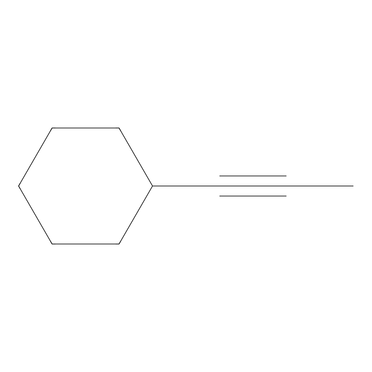 1-Cyclohexyl-1-propyne molecular structure, CAS 18736-95-3