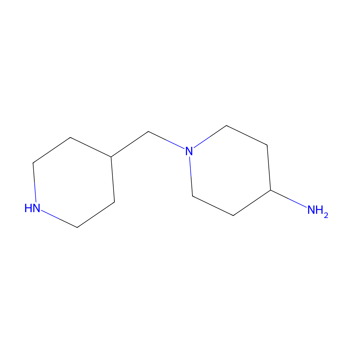 1-[(Piperidin-4-yl)methyl]piperidin-4-amine molecular structure, CAS 1873614-61-9
