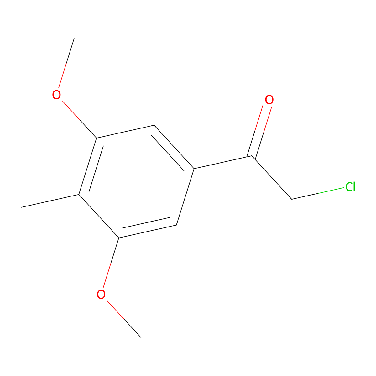 2-Chloro-1-(3,5-dimethoxy-4-methylphenyl)ethan-1-one molecular structure, CAS 1873688-43-7