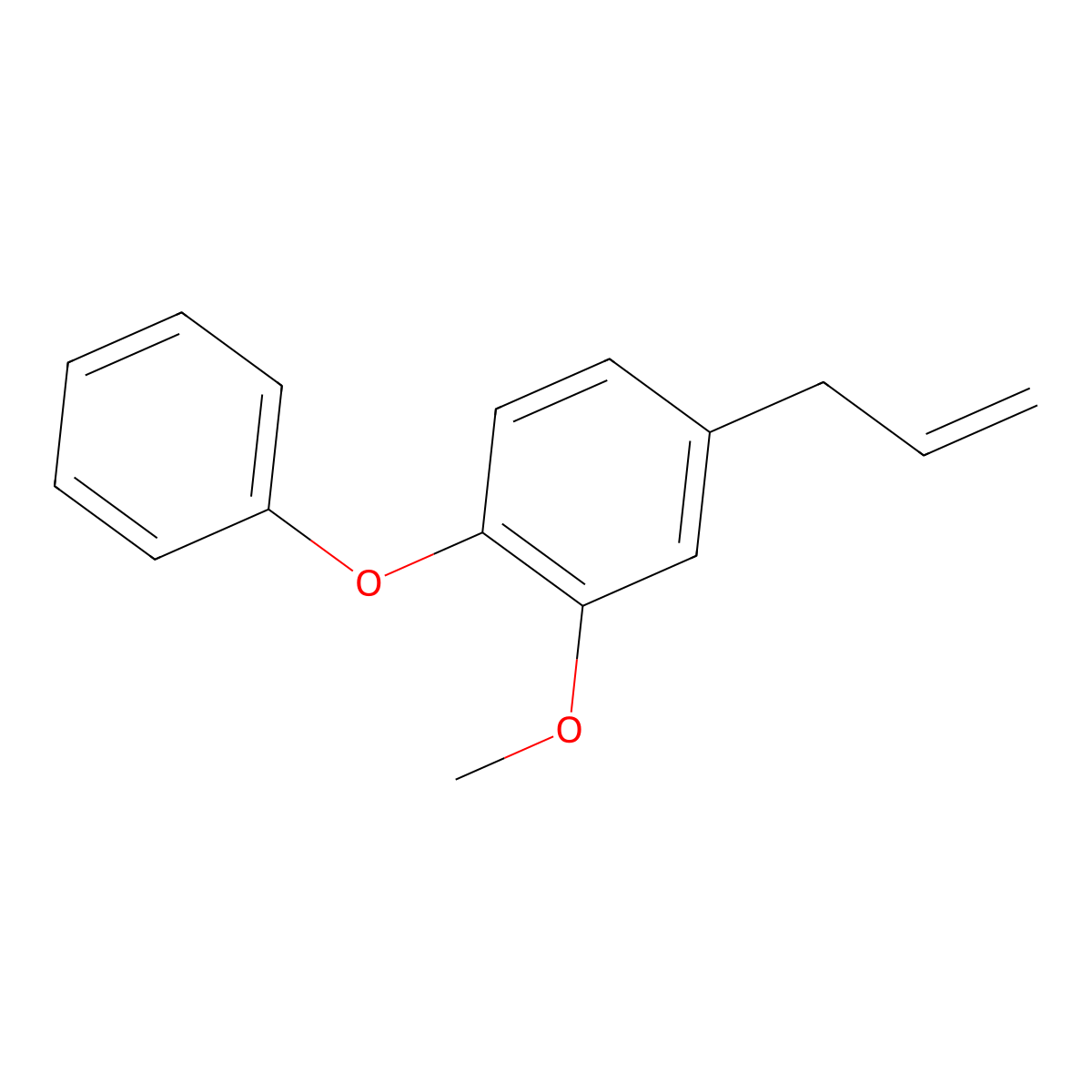 2-Methoxy-1-phenoxy-4-(2-propen-1-yl)benzene molecular structure, CAS 18738-93-7