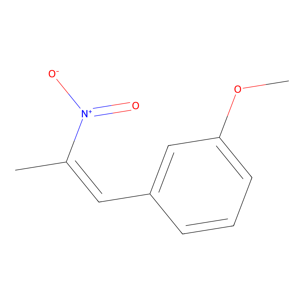 1-Methoxy-3-(2-nitroprop-1-enyl)benzene molecular structure, CAS 18738-95-9