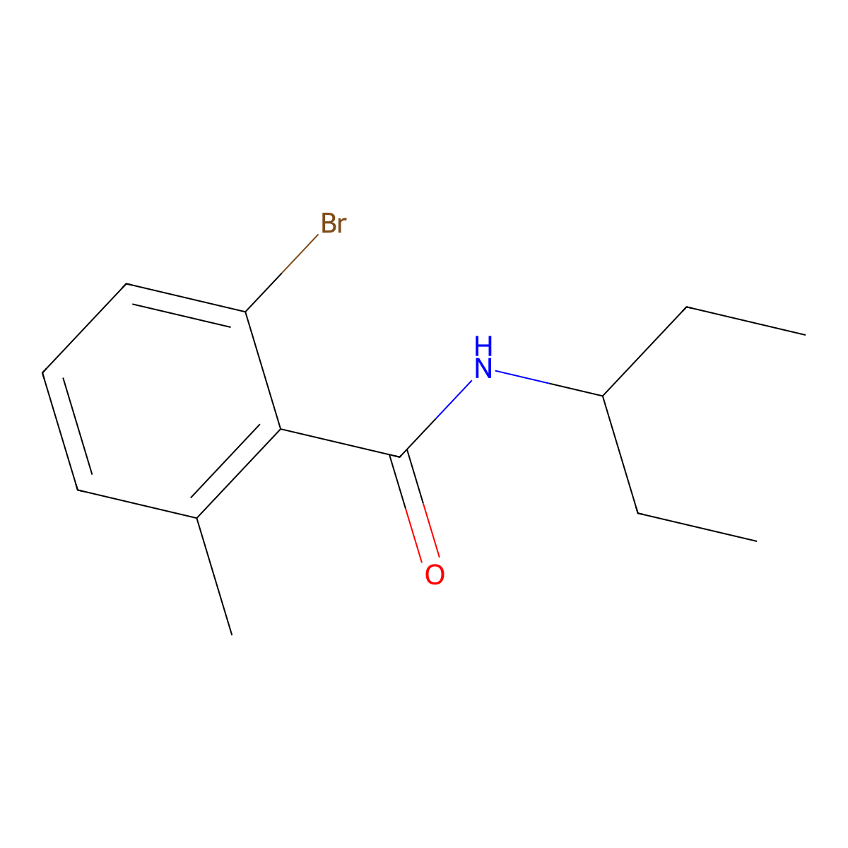 2-Bromo-N-(1-ethylpropyl)-6-methylbenzamide molecular structure, CAS 1873862-97-5