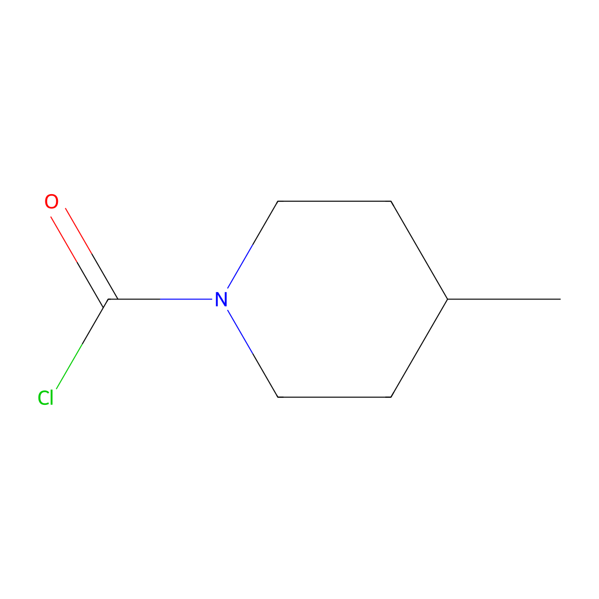 4-Methylpiperidine-1-carbonyl Chloride molecular structure, CAS 18739-38-3