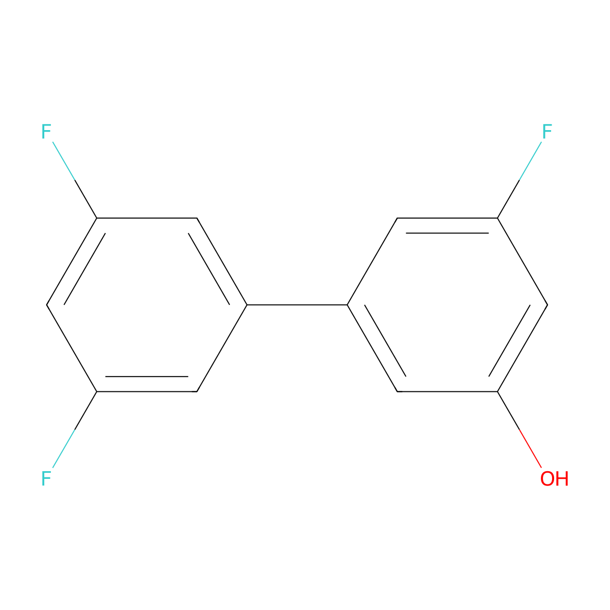 5-(3,5-Difluorophenyl)-3-fluorophenol molecular structure, CAS 187392-73-0