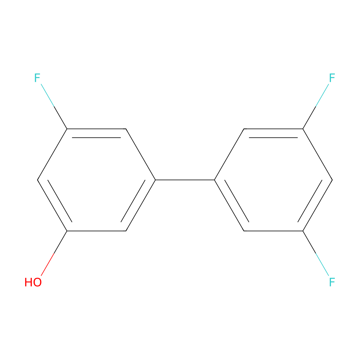 5-(3,5-Difluorophenyl)-3-fluorophenol molecular structure, CAS 187392-73-0