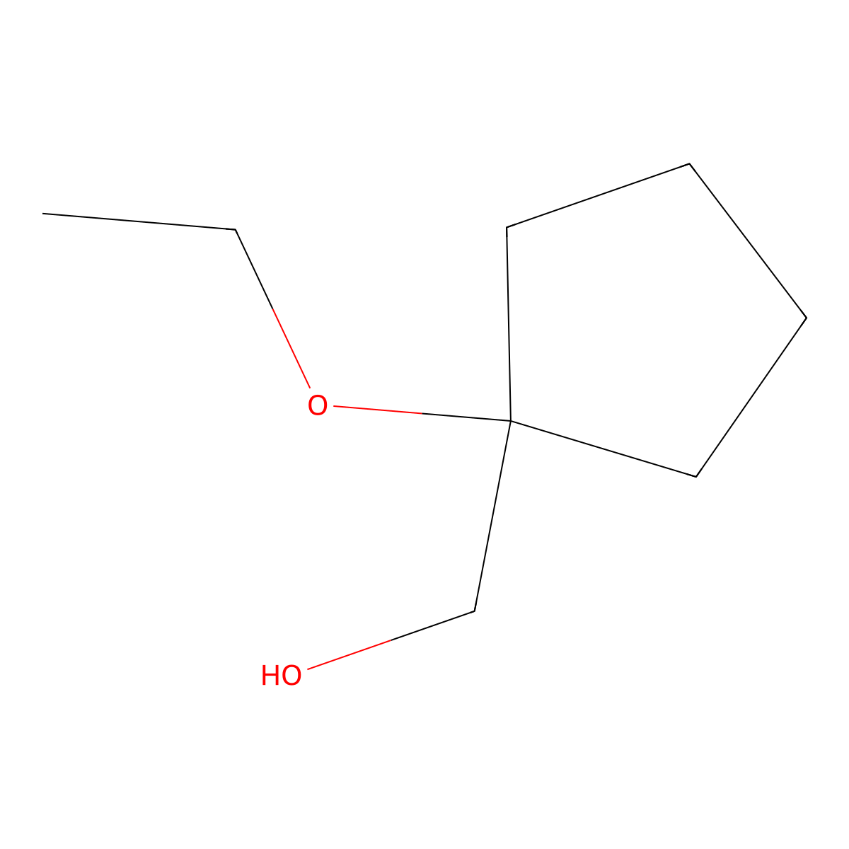 (1-Ethoxycyclopentyl)methanol molecular structure, CAS 1873961-20-6