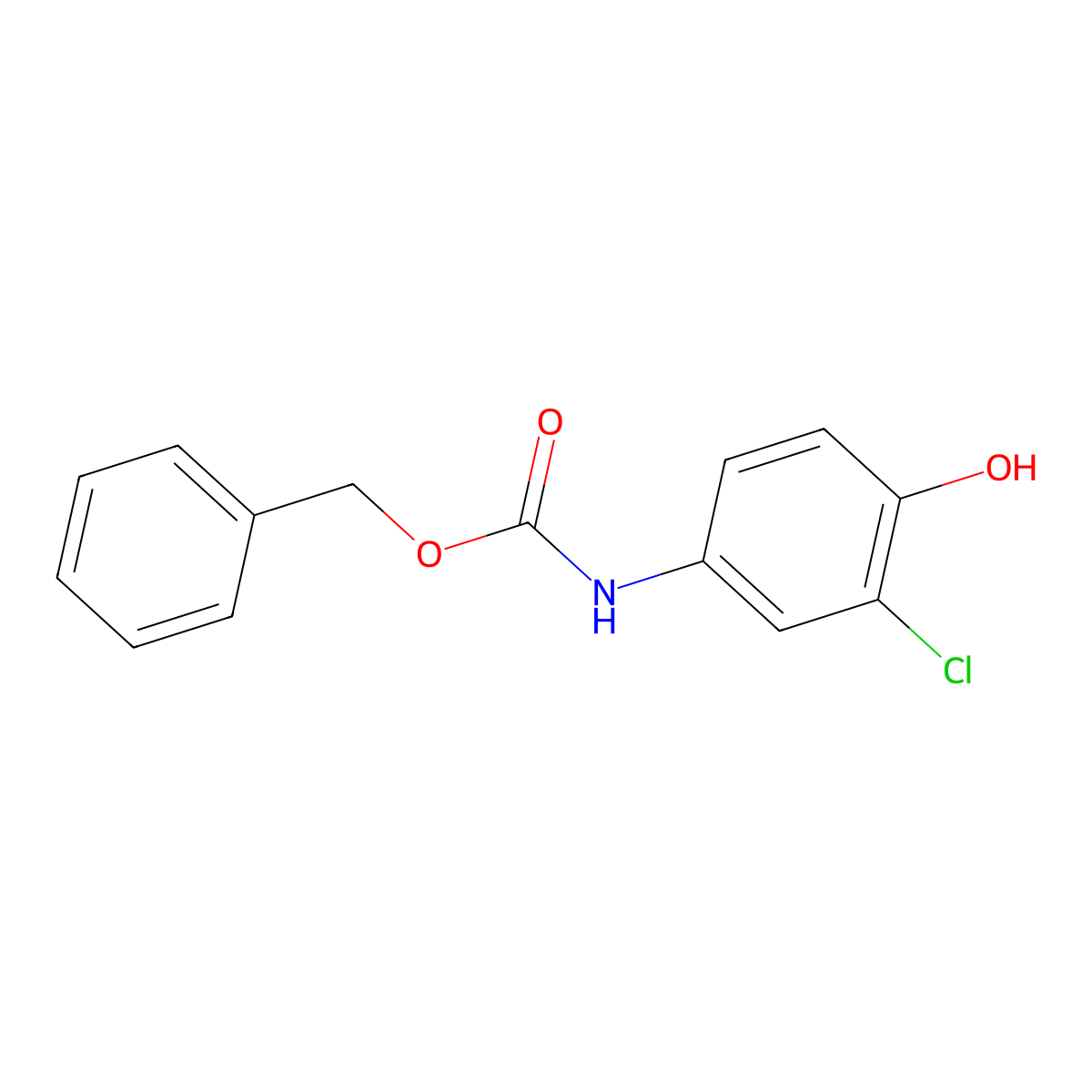 benzyl N-(3-chloro-4-hydroxyphenyl)carbamate molecular structure, CAS 1873976-81-8