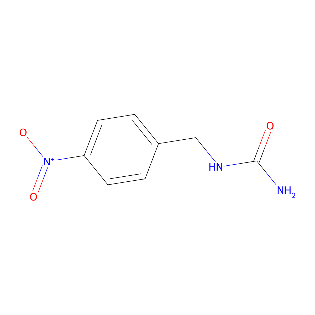 [(4-Nitrophenyl)methyl]urea molecular structure, CAS 18740-35-7