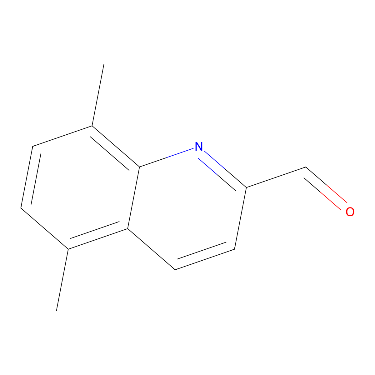 5,8-Dimethylquinoline-2-carbaldehyde molecular structure, CAS 187401-39-4