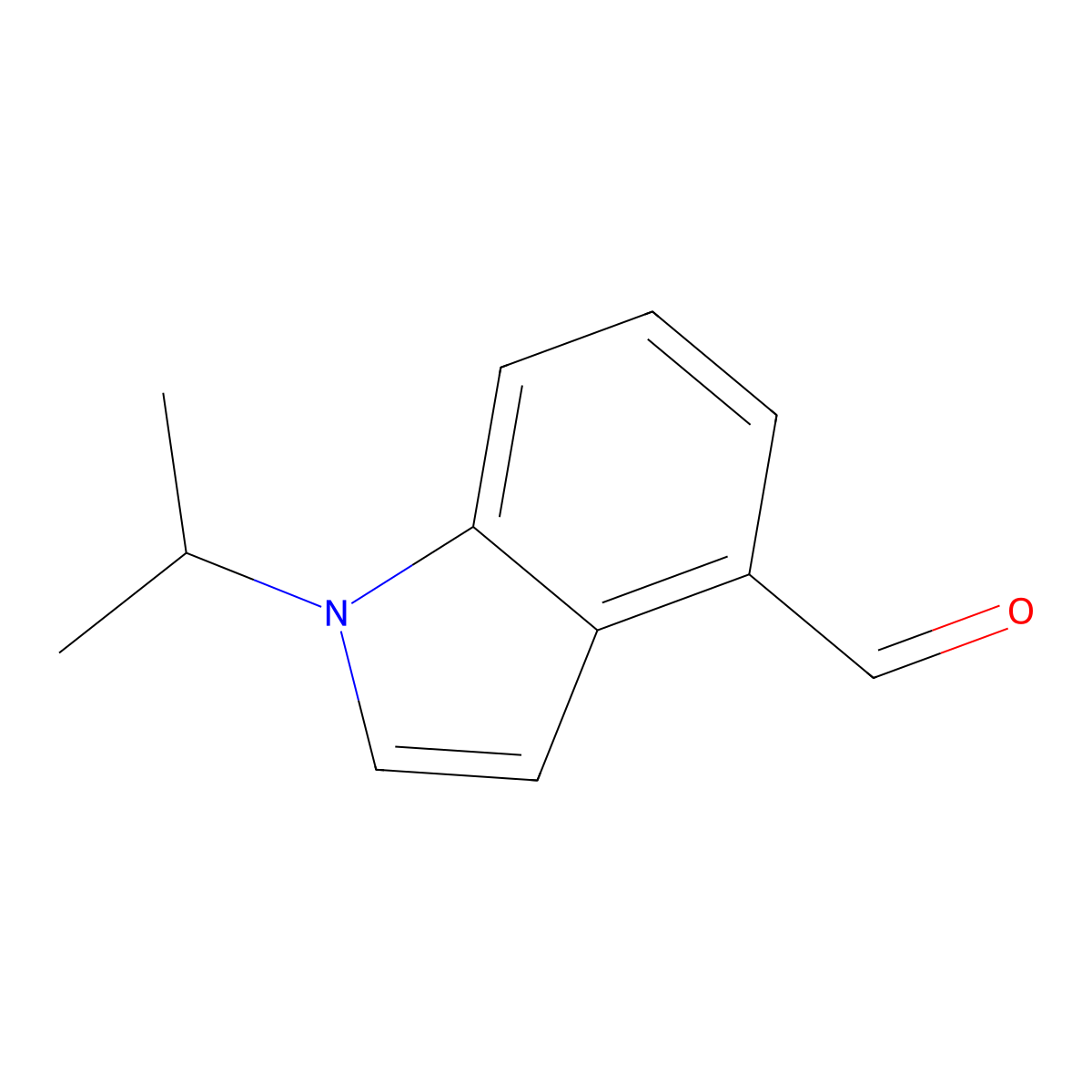 1-Isopropyl-1H-indole-4-carbaldehyde molecular structure, CAS 187401-40-7