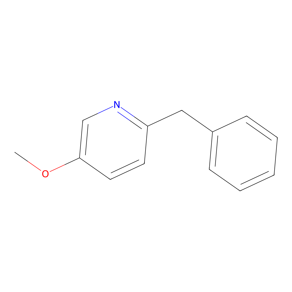 2-Benzyl-5-methoxypyridine molecular structure, CAS 1874155-29-9