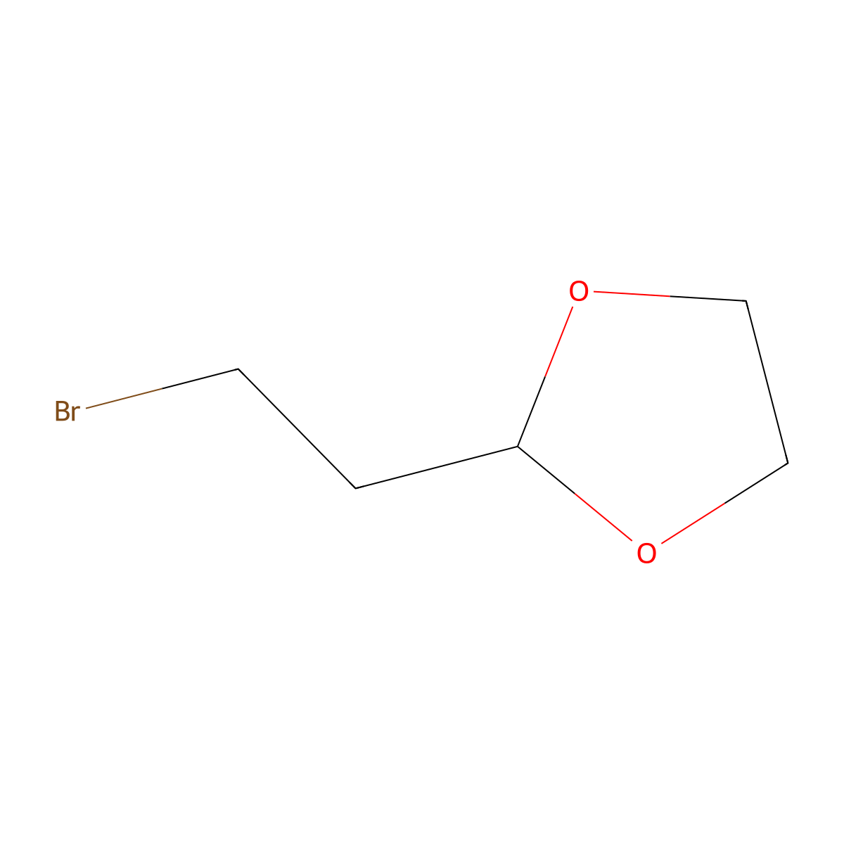 2-(2-Bromoethyl)-1,3-dioxolane molecular structure, CAS 18742-02-4