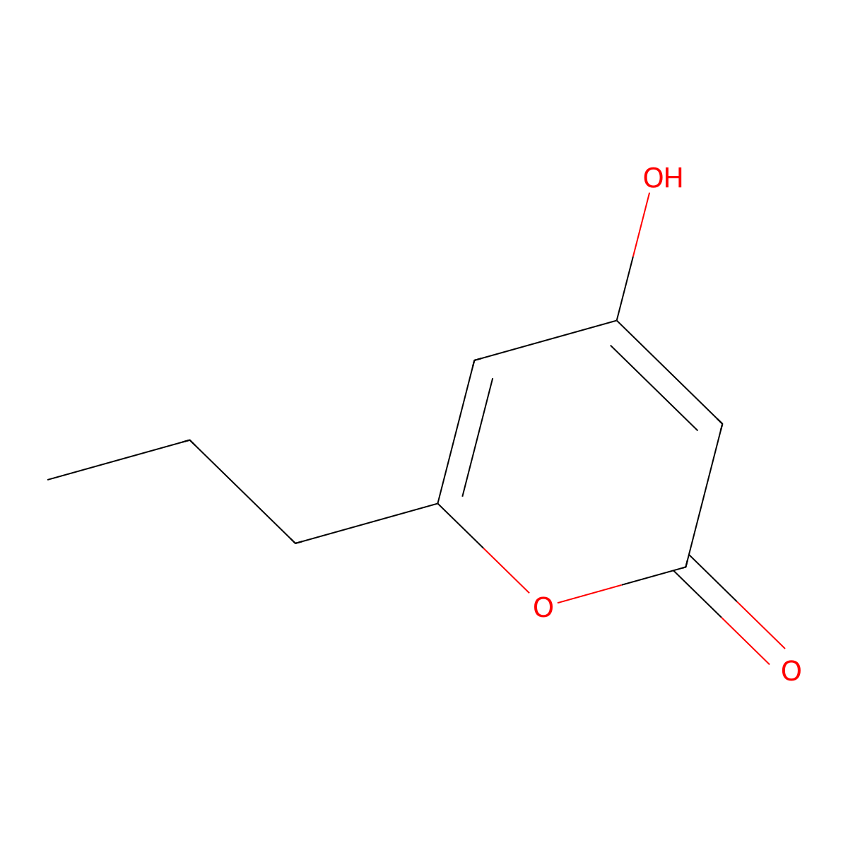 4-hydroxy-6-propyl-2H-pyran-2-one molecular structure, CAS 18742-94-4