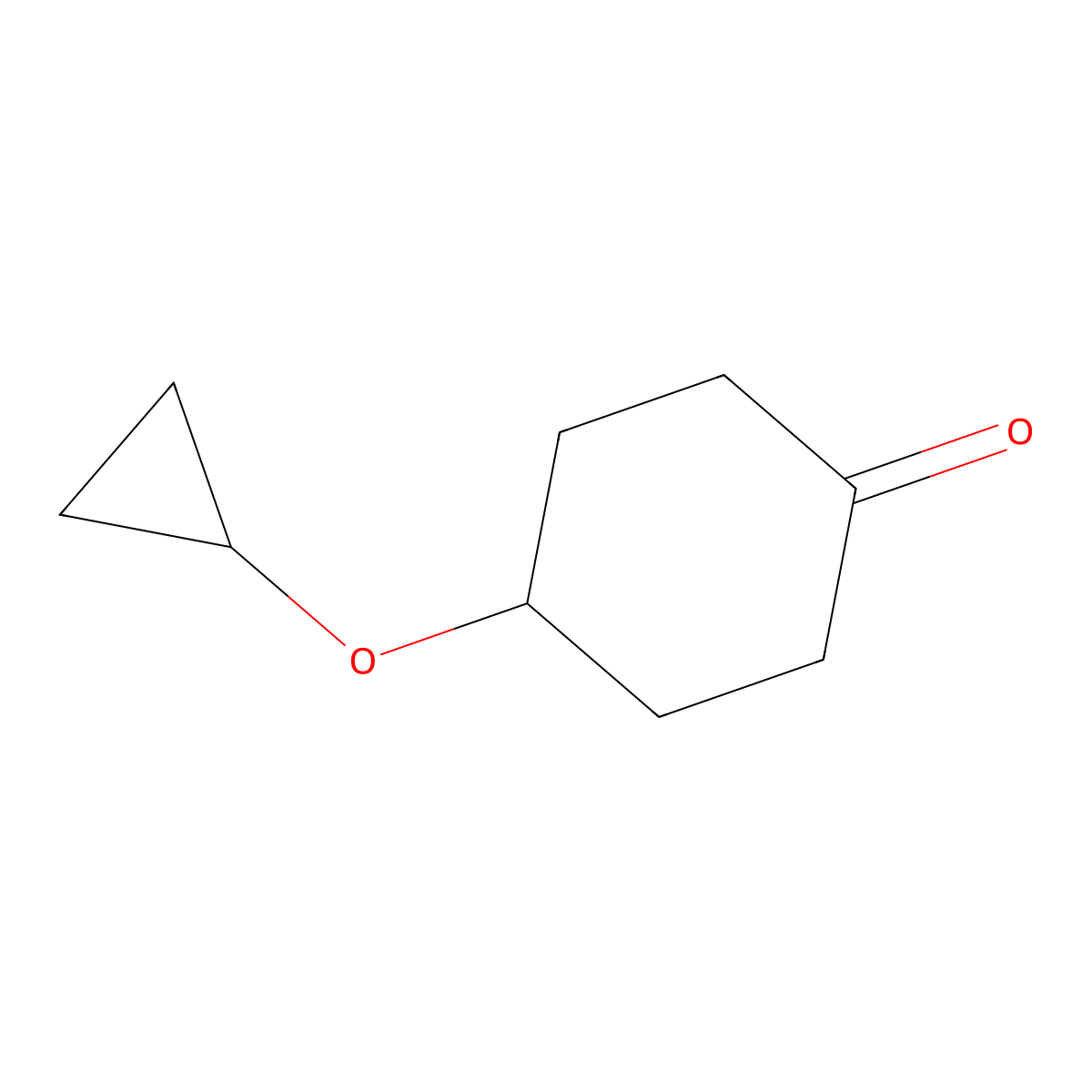 4-Cyclopropoxycyclohexan-1-one molecular structure, CAS 1874304-97-8