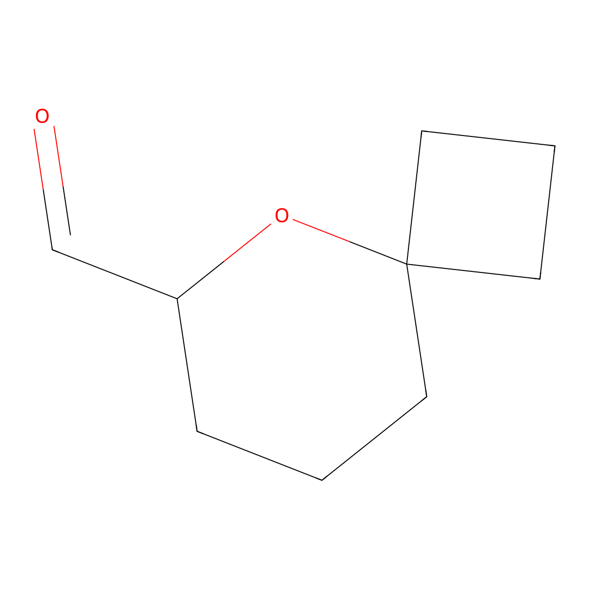 5-Oxaspiro(3.5)nonane-6-carbaldehyde molecular structure, CAS 1874345-90-0