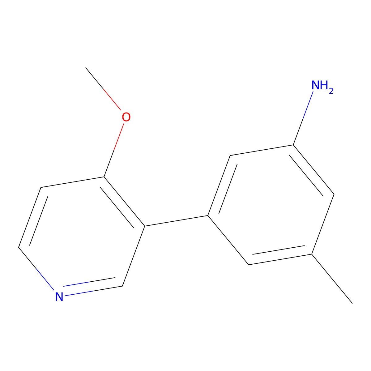 3-(4-Methoxypyridin-3-yl)-5-methylaniline molecular structure, CAS 1874357-54-6