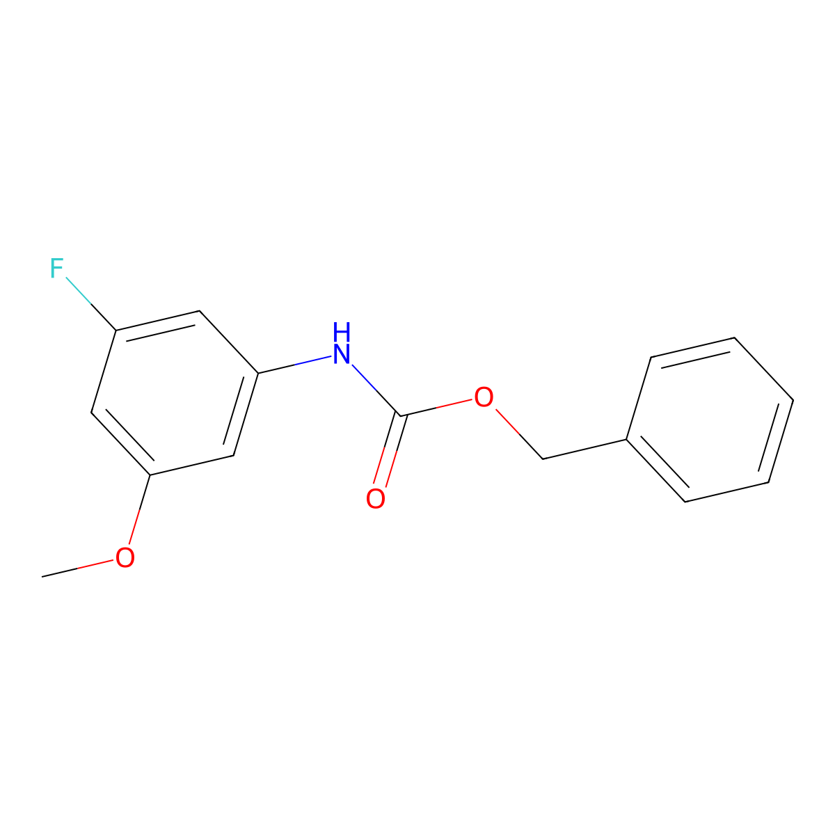 benzyl N-(3-fluoro-5-methoxyphenyl)carbamate molecular structure, CAS 1874503-17-9