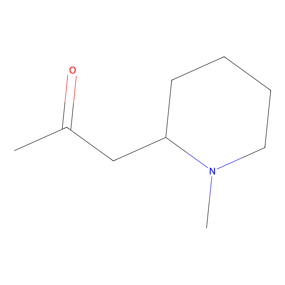 1-(1-Methylpiperidin-2-yl)propan-2-one molecular structure, CAS 18747-42-7