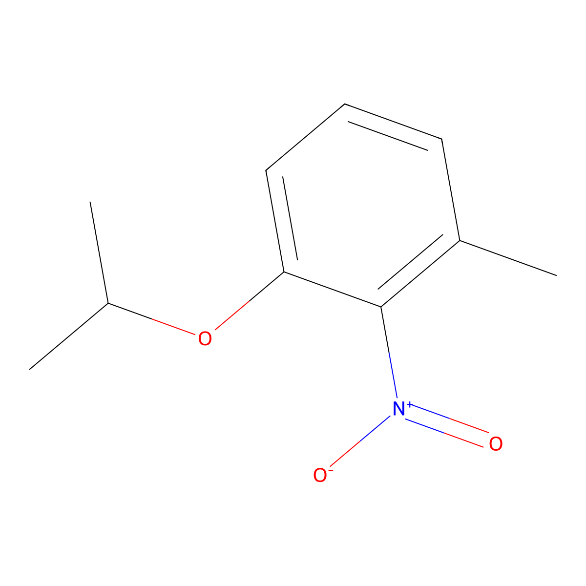 1-Isopropoxy-3-methyl-2-nitrobenzene molecular structure, CAS 187471-35-8