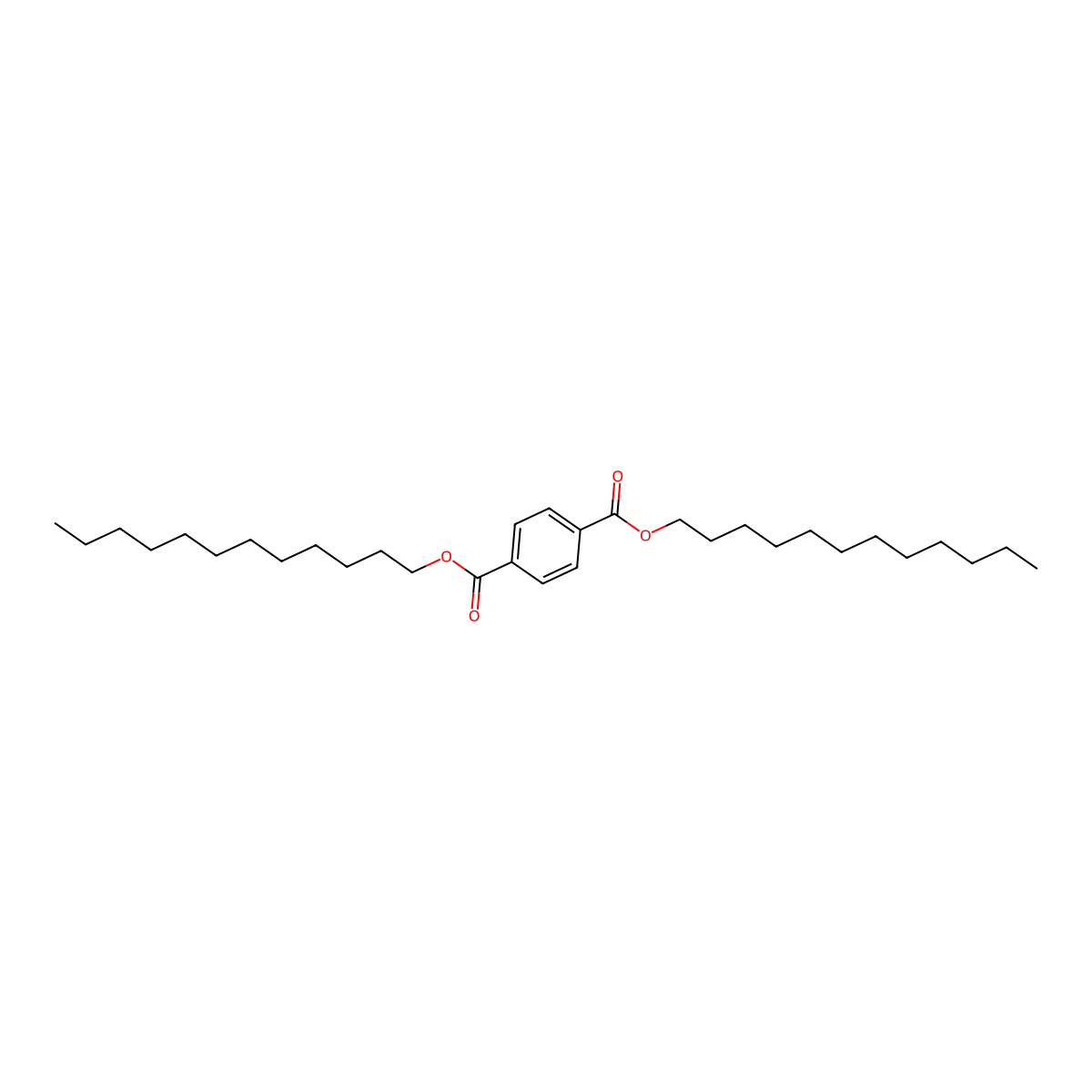 Terephthalic acid, didodecyl ester molecular structure, CAS 18749-84-3
