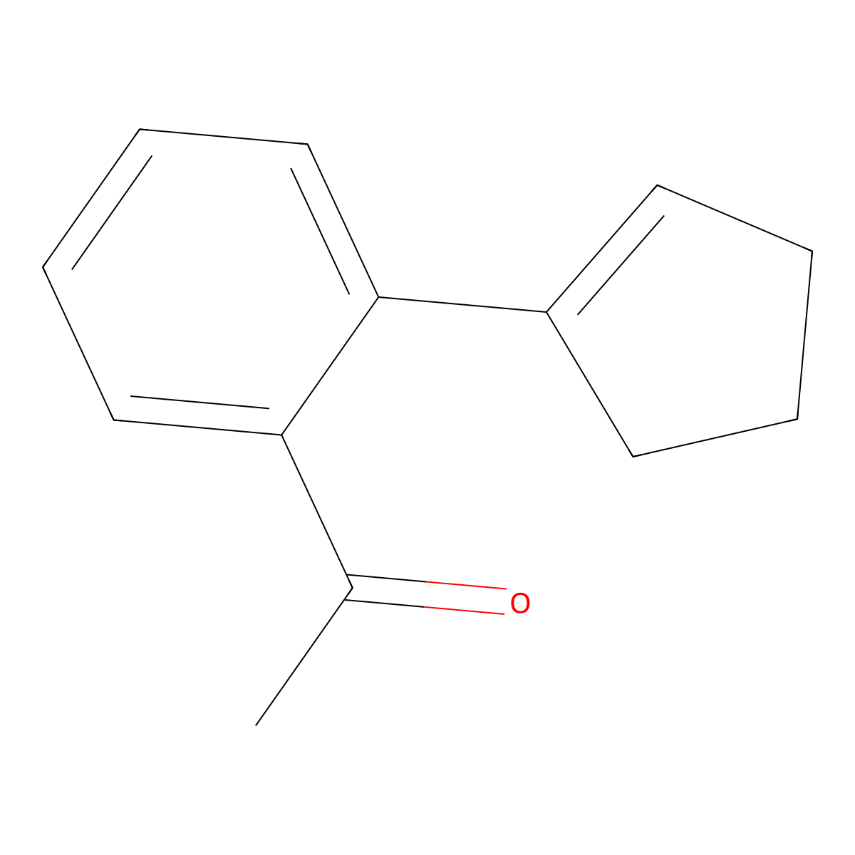 1-(2-(Cyclopent-1-en-1-yl)phenyl)ethanone molecular structure, CAS 1874945-04-6
