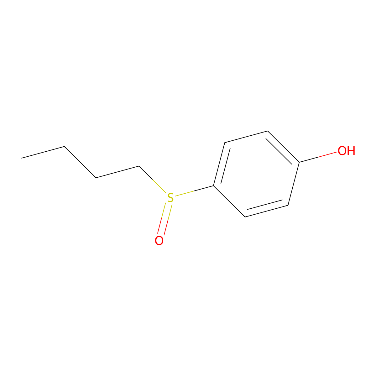 4-(Butane-1-sulfinyl)phenol molecular structure, CAS 1874968-38-3